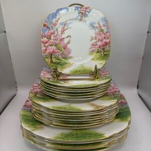 Royal Albert Blossom Time Bread and Butter Plates 6 1/4" set of 7.